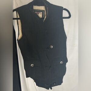 Old Navy Women’s Vest Zip and Button Size Small